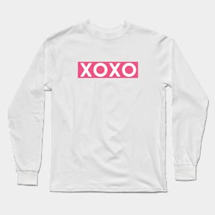 XOXO (hotpink & white) Long Sleeve T-Shirt